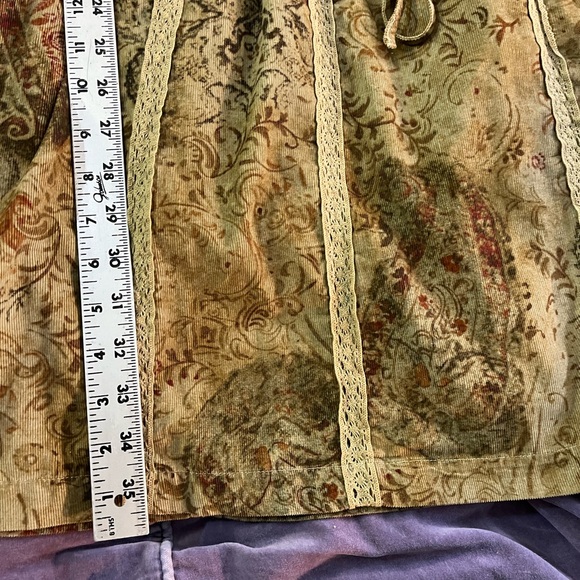 RALPH LAUREN DENIM & SUPPLY Boho Dress Tan Lightweight Corduroy Sz L - Picture 6 of 6